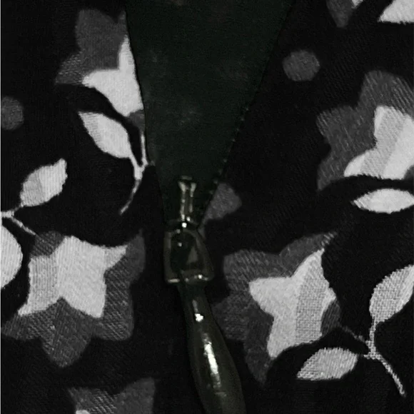 LOFT Ruffled Tie Front Halter Dress in White and Blue - Picture 5 of 5